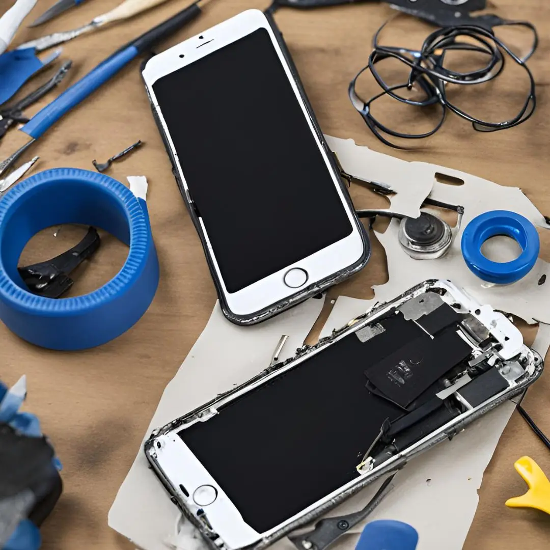 Disassembled iPhone repairs
